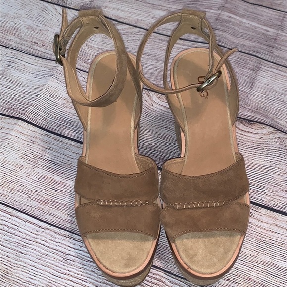 UGG Suede Platform Sandals - Picture 1 of 6